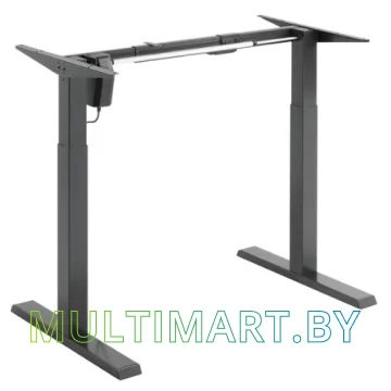 Стол для работы стоя ErgoSmart Electric Desk Compact 1360х800х36 мм (дуб мореный/черный) картинка 2